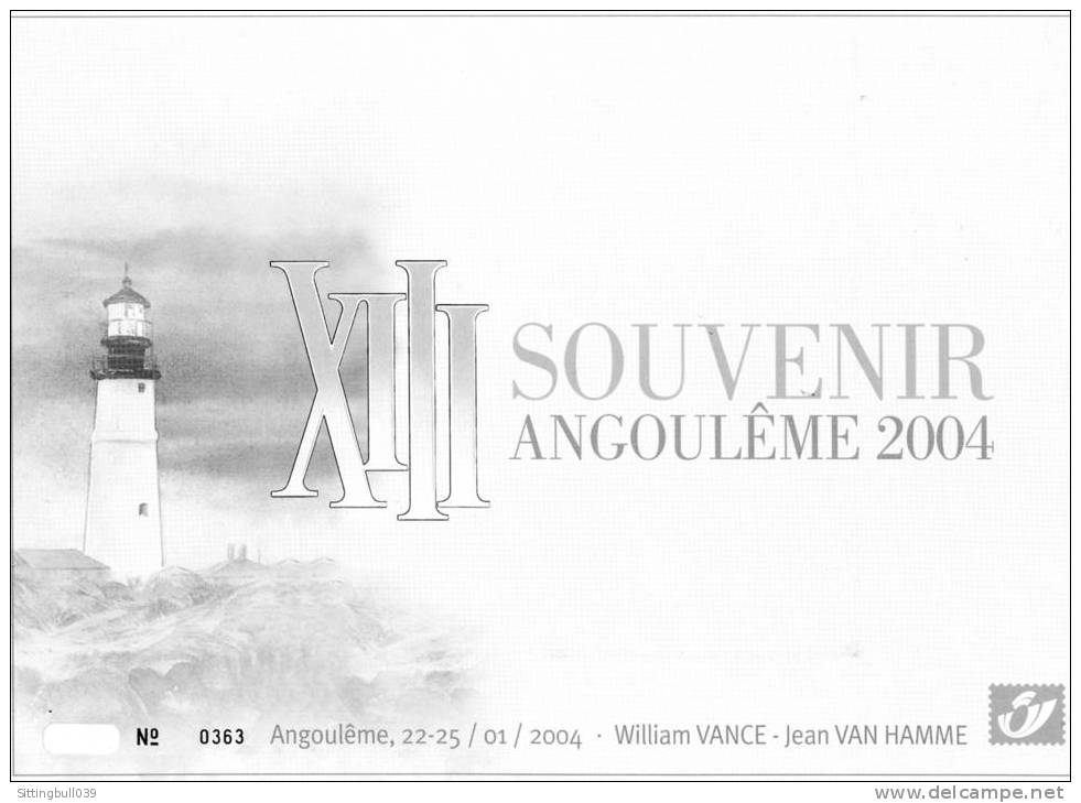 XIII. SOUVENIR ANGOULÊME 2004.  William VANCE - Jean VAN HAMME. La Poste Belge. Pièce De Collection épuisée ! - XIII