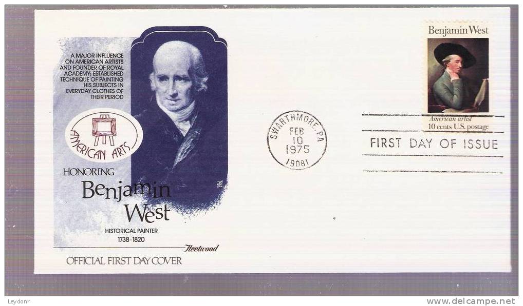 FDC Benjamin West - Scott # 1553 - 1971-1980