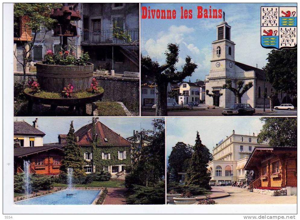 Cpsm 01 AIN  Divonne Les Bains L Eglise - Divonne Les Bains