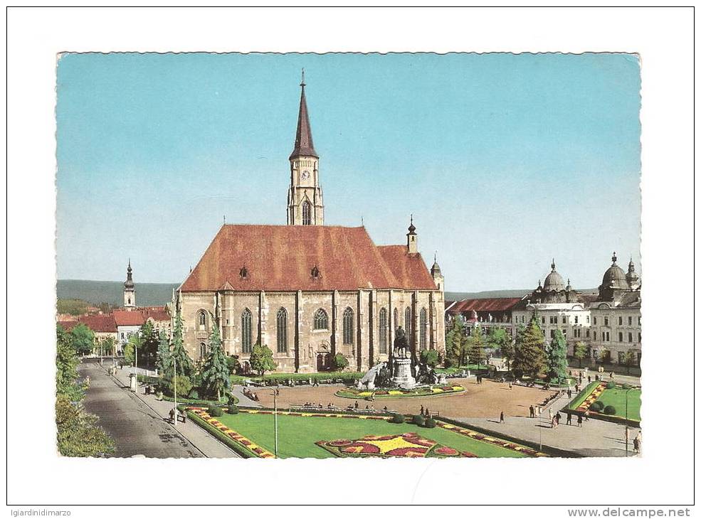 CLUJ (Romania) 1965 - La Cattedrale Di St. Michel - ANIMATA - Viaggiata ? - In Buone Condizioni. - Rumania