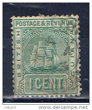 GUY+ Britisch Guyana 1889 Mi 82 Segelschiff - British Guiana (...-1966)