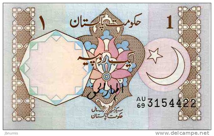 Pakistan 1 Rupee UNC P27 - Pakistán