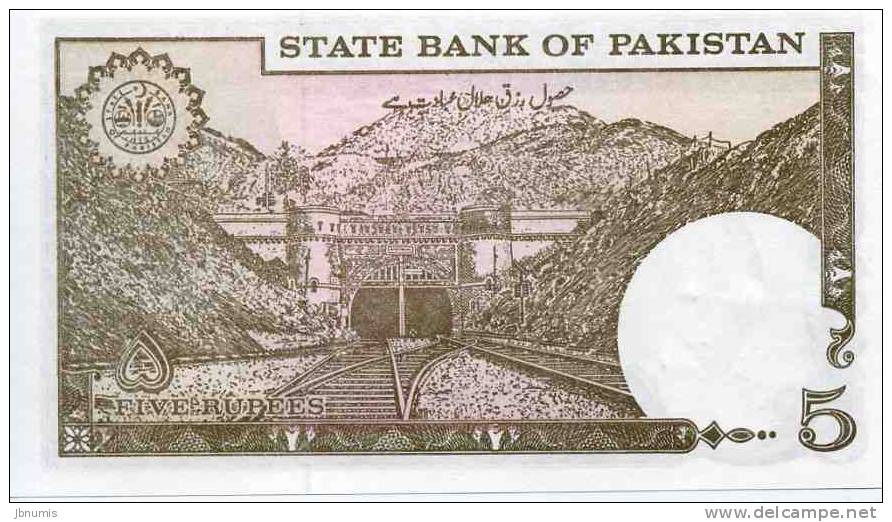 Pakistan 5 Rupees UNC - Pakistan