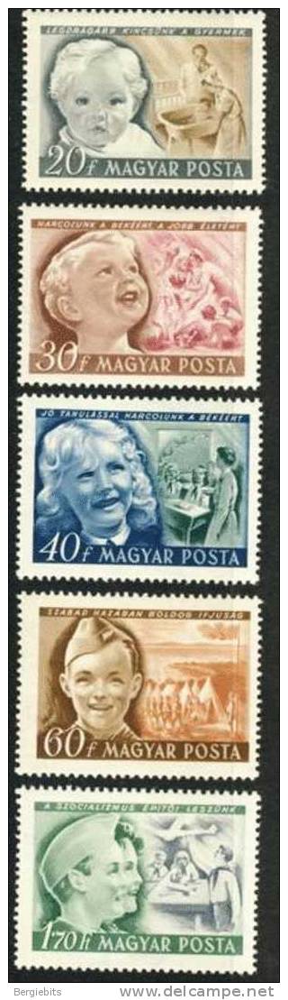 1950 Hungary MH Complete Set Of International Day Of The Child - Unused Stamps