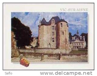 CPM 02 Vic Sur Aisne : Donjon Du Château Et Mairie - Photo Pierre Moign - Vic Sur Aisne