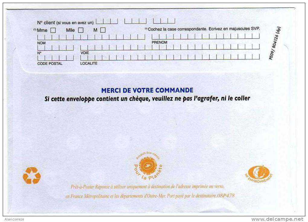 Entier Postal PAP Réponse Nord Roubaix DAMART Autorisation 40073 N° Au Dos: 08P478 Marianne De Beaujard - Prêts-à-poster: Réponse /Beaujard