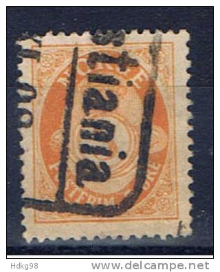 N Norwegen 1877 Mi 23 Posthornmarke - Gebruikt