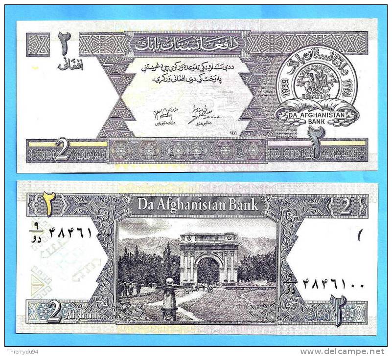 Afghanistan 2 Afghanis 2002 Neuf UNC Non Circulé Afghani - Afghanistan