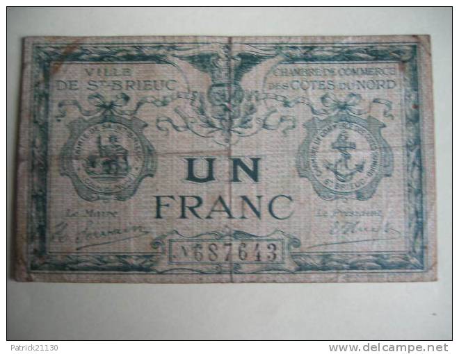 SAINT BRIEUC  1F RARE REF PIROT 2 - Cámara De Comercio