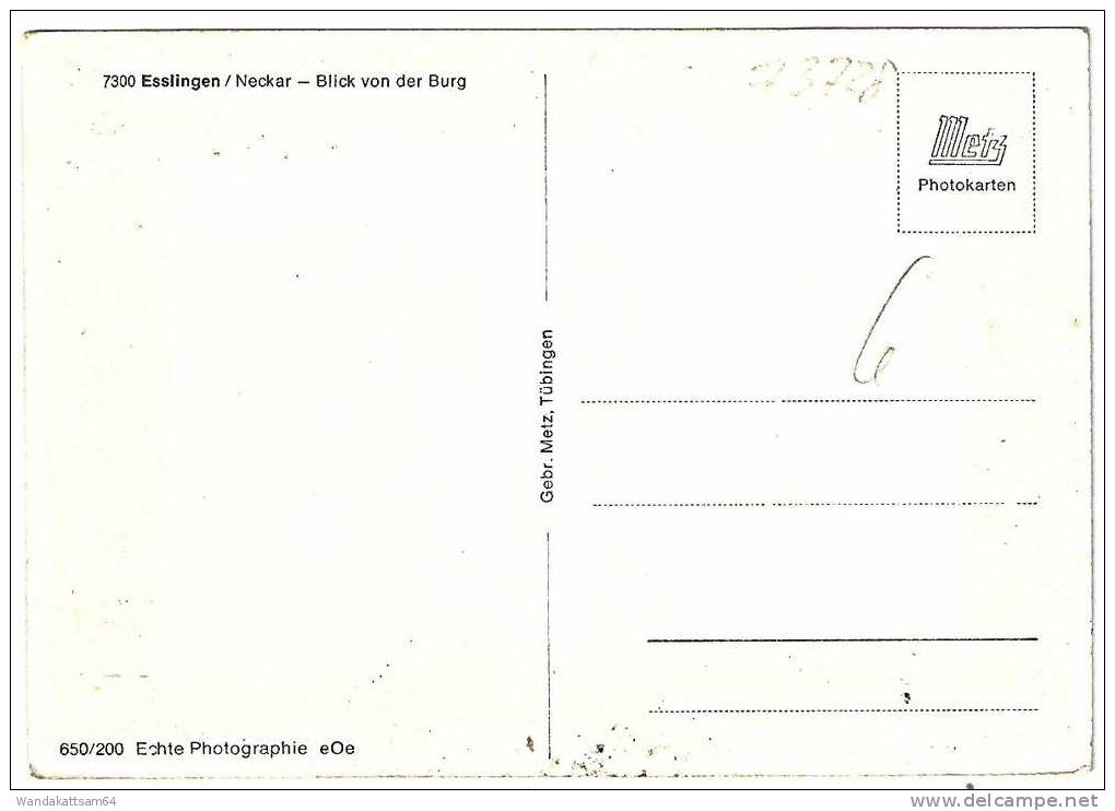 AK 7300 Esslingen / Neckar -Blick Von Der Burg - Esslingen