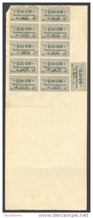 Germany Deutschland Prima Wechsel 1925 Mieczyslaw Czafliniki Deutsche Wechselsteuer Marken - Bills Of Exchange