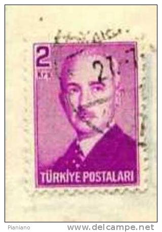 PIA - TUR - 1948 : Effigie Di Ismet Inonu - (Yv 1062) - Used Stamps