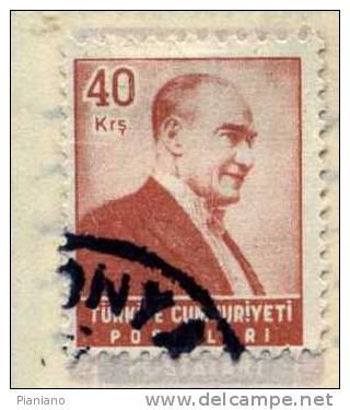 PIA - TUR - 1955-56 : Ataturk - (Yv 1278) - Gebruikt