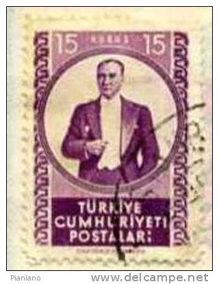 PIA - TUR - 1952 : Serie Corrente : Effigie Di Ataturk - (Yv 1151) - Usati