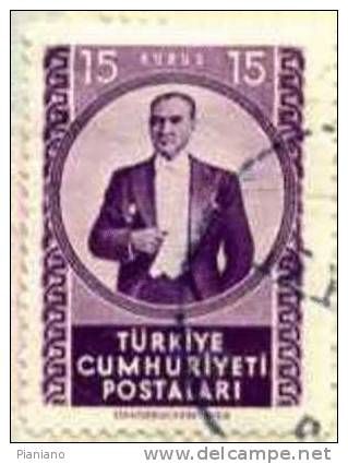 PIA - TUR - 1952 : Serie Corrente : Effigie Di Ataturk - (Yv 1151) - Gebraucht