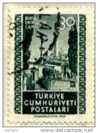PIA - TUR - 1952 : Serie Corrente : Moschea Emir Sultan A Bursa - (Yv 1153) - Gebruikt