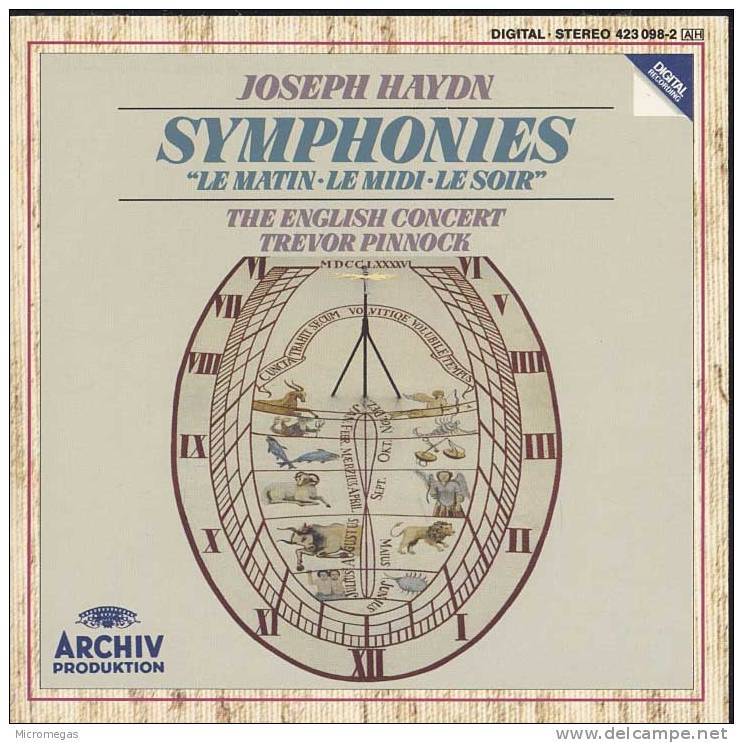 Haydn : Symphonies "Le Matin, Le Midi, Le Soir", Pinnock - Classique