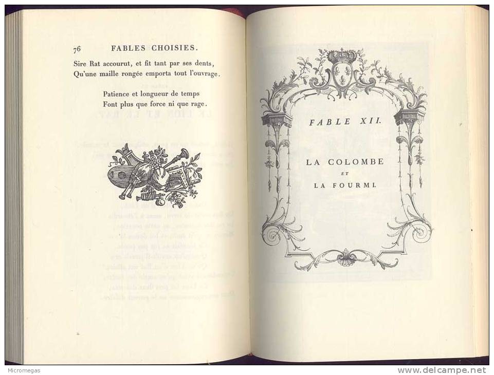 La Fontaine : Fables, Ill. Oudry. Jean De Bonnot - Autores Franceses