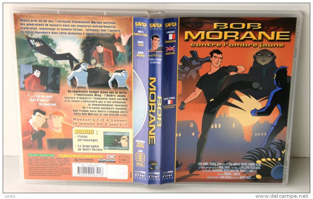 BOB MORANE   CONTRE L'OMBRE JAUNE   -   DVD  DESSIN ANIME - Cassette & DVD