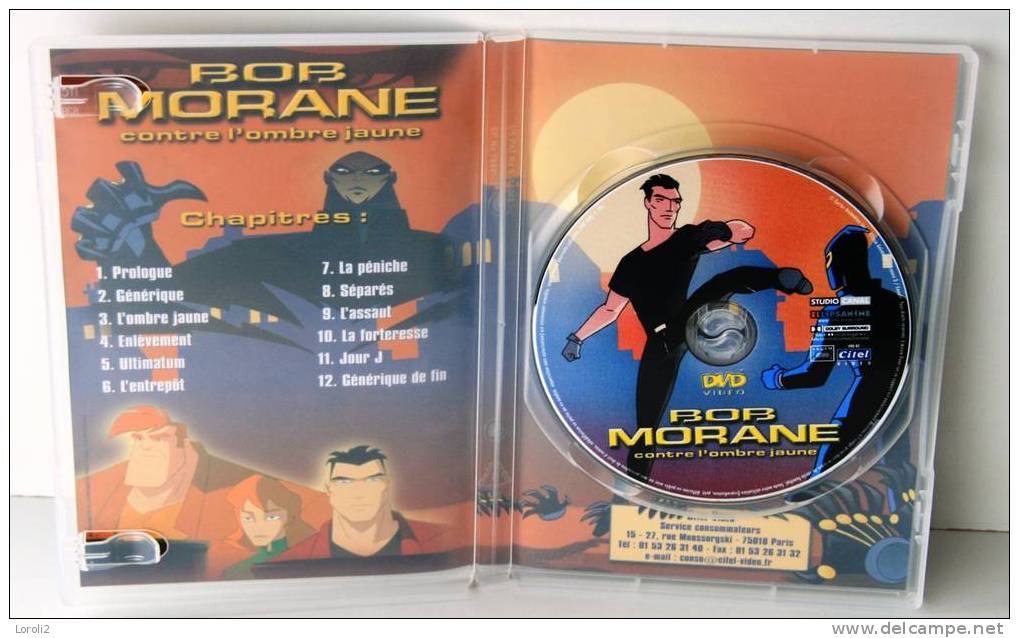 BOB MORANE   CONTRE L'OMBRE JAUNE   -   DVD  DESSIN ANIME - Cassettes & DVD