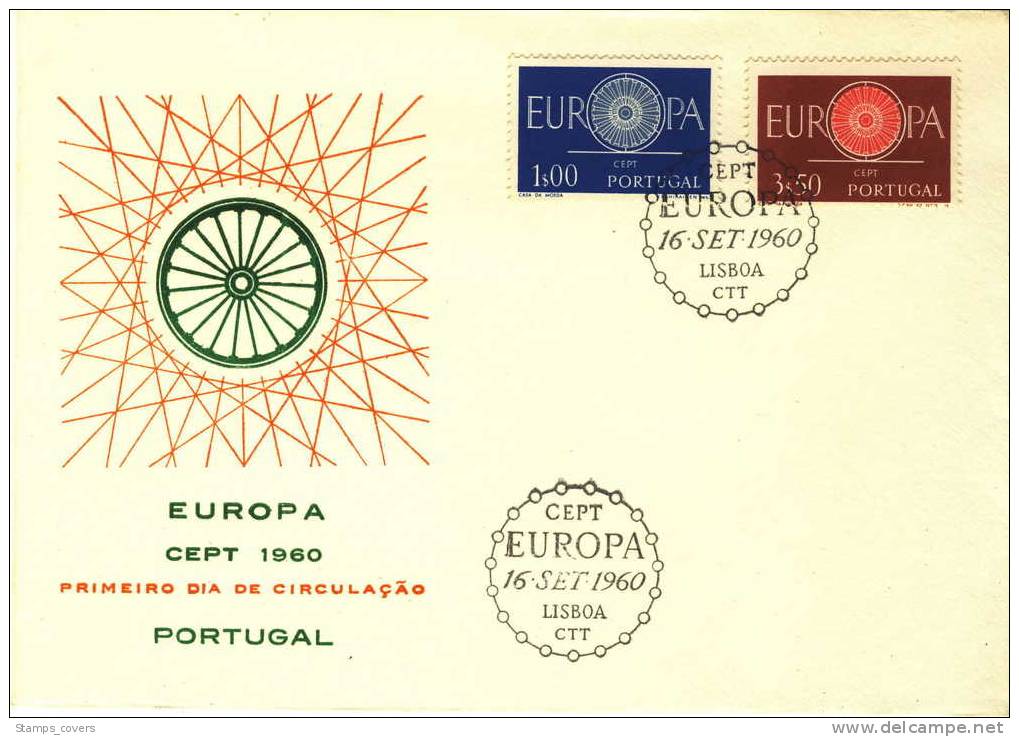 PORTUGAL FDC MICHEL 898/99 EUROPA 1960 - 1960