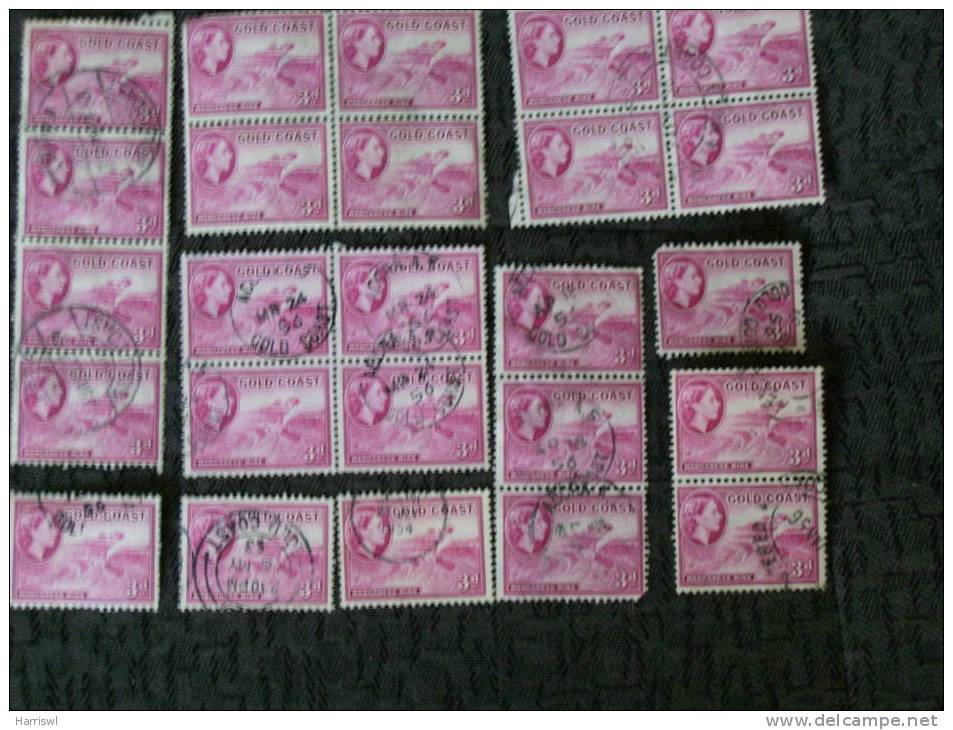 GOLD COAST 25 3D STAMPS USED - Usati