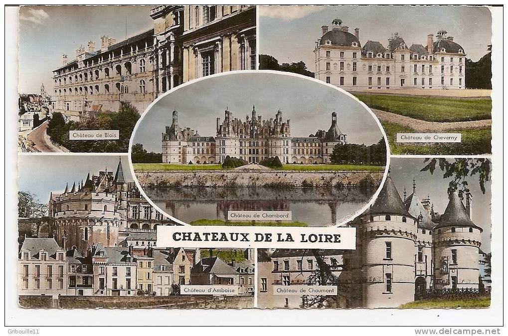 CHATEAUX  DE  LA  LOIRE   -   ** 5 CHATEAUX **   -   Editeur :  ARTAUD Père Et Fils De Nantes  N° 1 - Montbazon