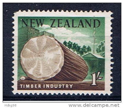 NZ+ Neuseeland 1960 Mi 402** Holzstamm - Unused Stamps