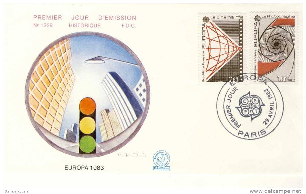 FRANCE FDC MICHEL 2396/97 EUROPA 1983 - 1983