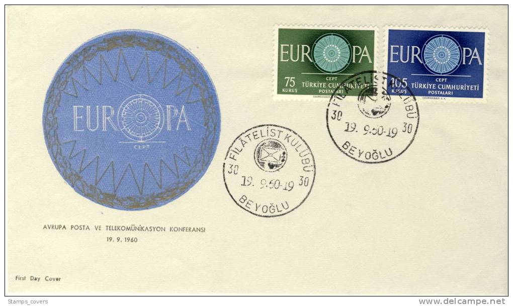 TURKEY FDC MICHEL 1774/75 EUROPA 1960 - 1960