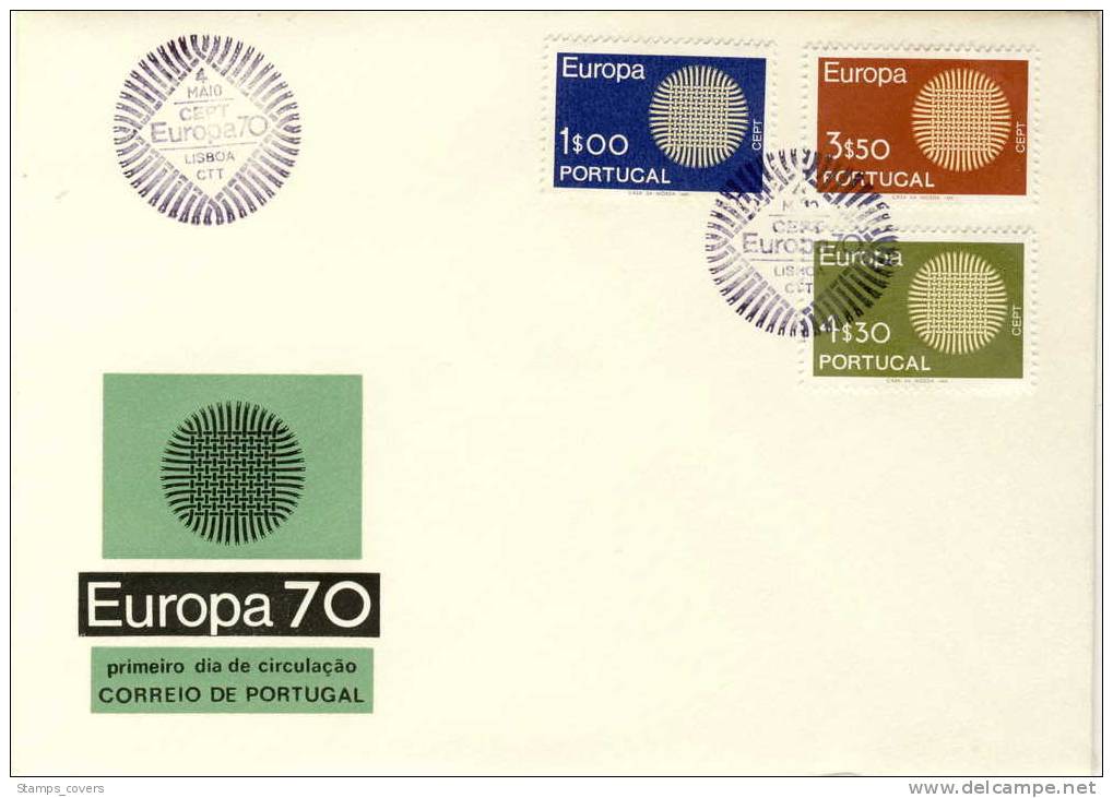 PORTUGAL FDC MICHEL 1092/94 EUROPA 1970 - 1970