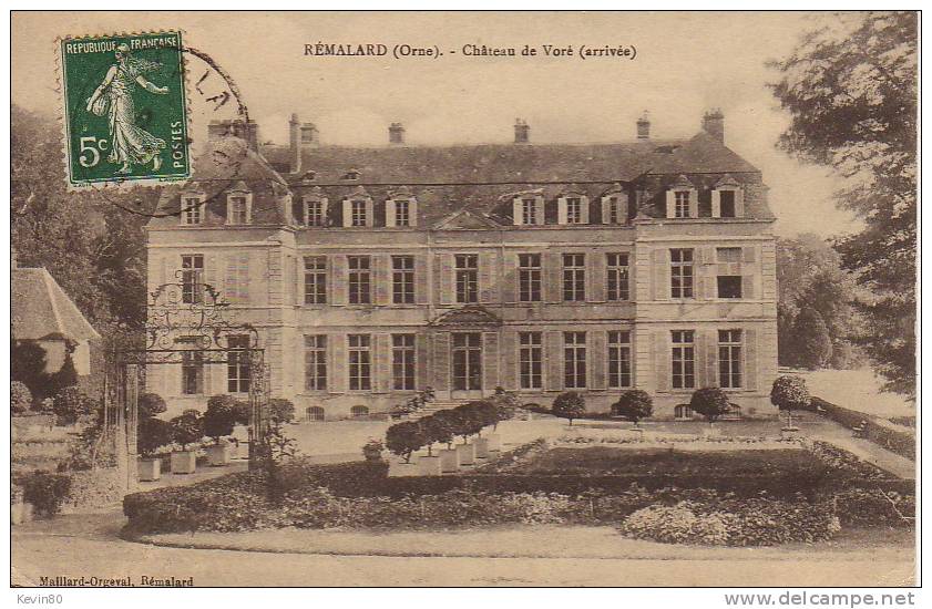 61 REMALARD Château De Voré (arrivée) - Remalard