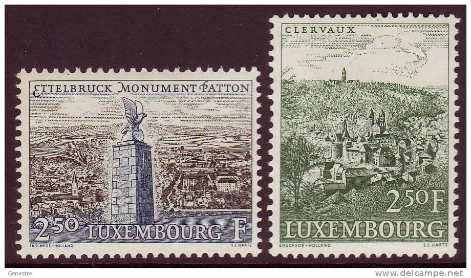 Luxembourg - 1961 - Y&T  599 à 600 ** (MNH) - Ungebraucht