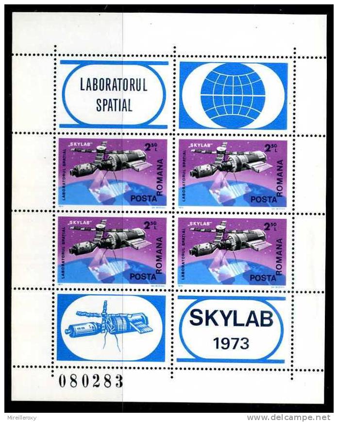 ESPACE / COSMOS / LABORATOIRE  SPATIAL SKYLAB /    BLOC ROUMANIE - Europe