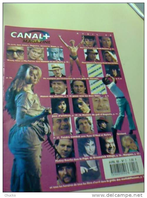 Magazine Canal Plus N°7 Couverture EMMANUELLE BEART - Film