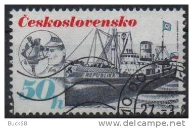 TCHECOSLOVAQUIE 2798 (o) Bâtiments De La Flotte De Commerce Marine Navire : Cargo REPUBLIKA - Used Stamps