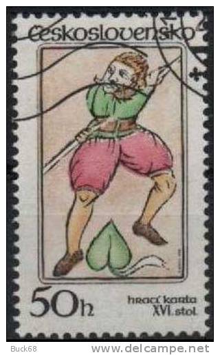TCHECOSLOVAQUIE 2593 (o) : Jeu De Carte Valet De Pique - Used Stamps