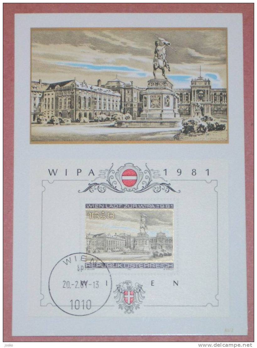 WIPA 1981  ( Austria - Rare , Only 12.000 Ex. ) -  Wien - Enveloppes