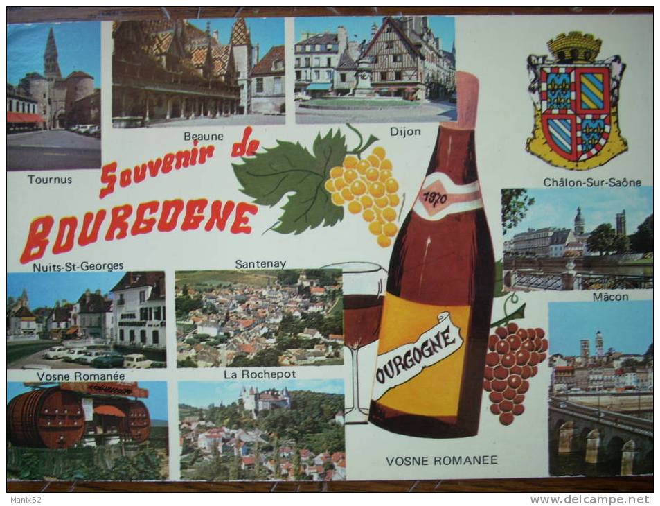 21 - LA BOURGOGNE - Clos Vougeot, Beaune, Dijon... - Bourgogne