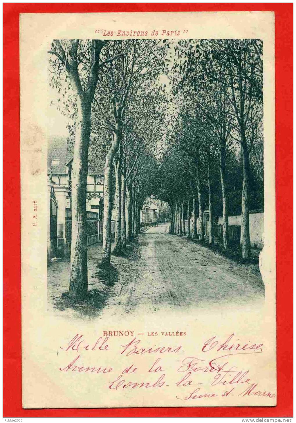 BRUNOY 1902 LES VALLEES CARTE PRECURSEUR EN TRES BON ETAT - Brunoy