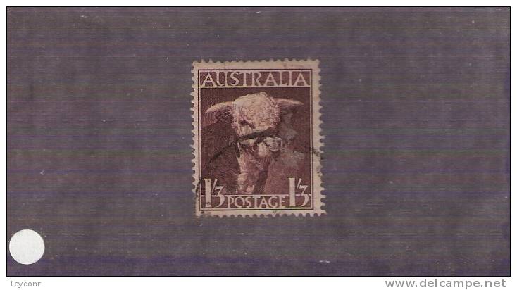 Australia - Hereford Bull - Cattle  - Scott # 211 - Used Stamps