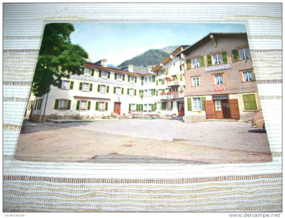 ALLEMAGNE - MUNSTER - HOTEL CROIX D´OR ET POSTE WERLEN FRERES CPSM VIERGE COLORISEE ? - Munster