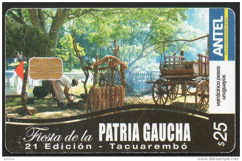 29  URUGUAY Tarj.Telef.-473a- 21 Edición Fiesta De La Patria Gaucha-Tacuarembó - Uruguay