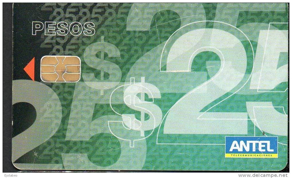 34  URUGUAY Tarj.Telefónica 412a- Valores De $ 25.- - Uruguay