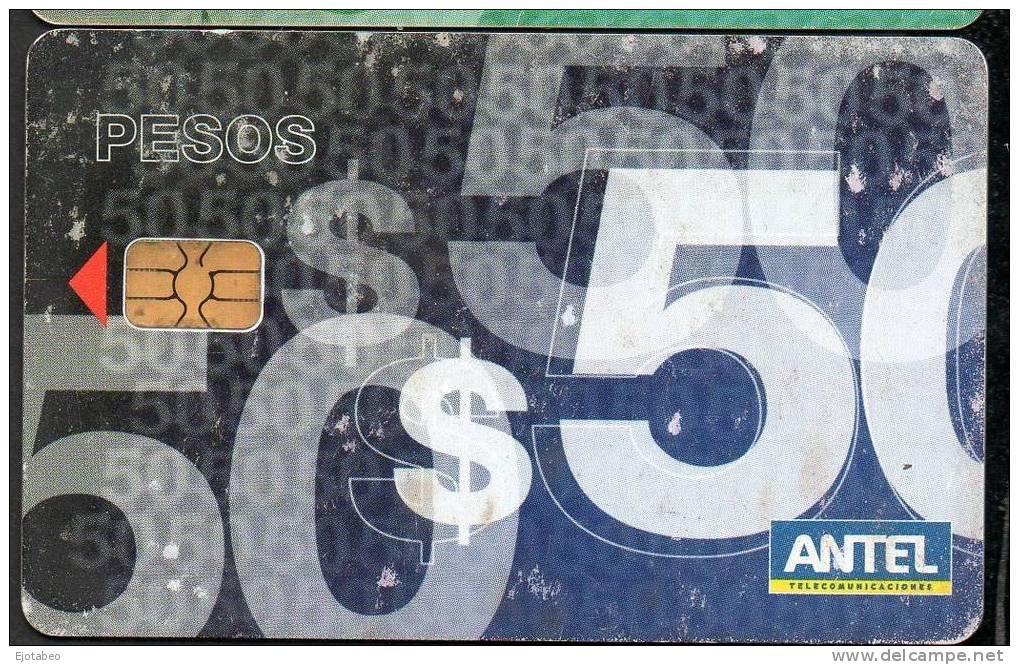 36  URUGUAY Tarj.Telefónica 413a- Valores De $ 50.- - Uruguay