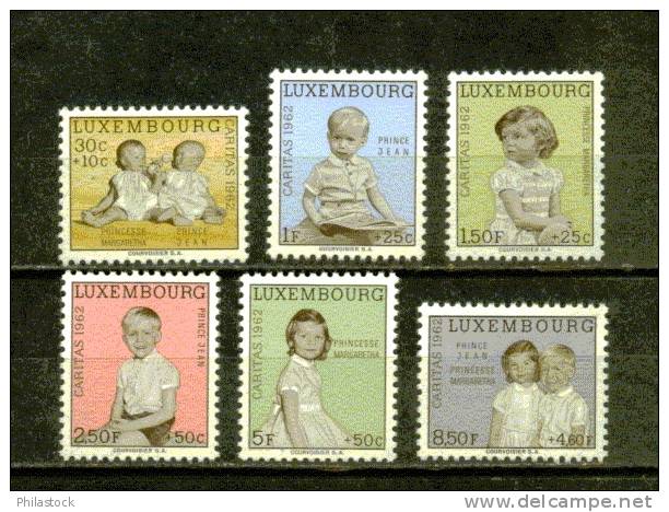 LUXEMBOURG  N° 614 A 619 * - Unused Stamps