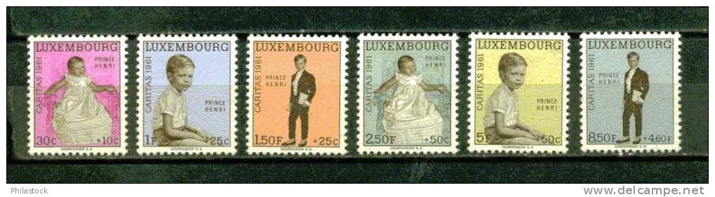 LUXEMBOURG  N° 601 A 608 ** - Neufs