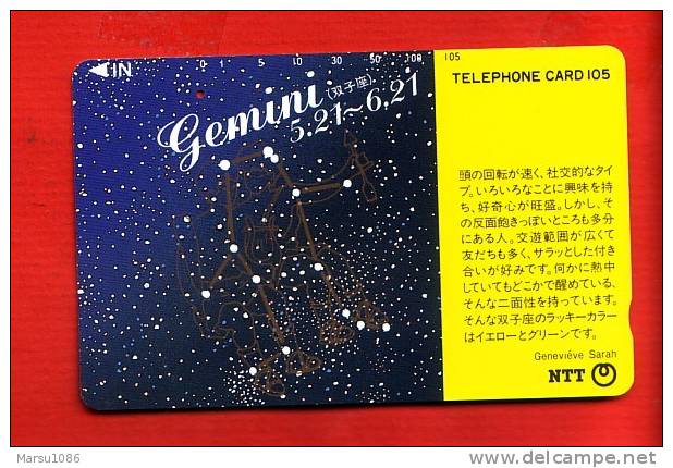 Japan Japon  Telefonkarte Télécarte Phonecard Telefoonkaart  -   One Punch Sternzeichen  Zodiac Horoskop  Horoscope - Zodiac