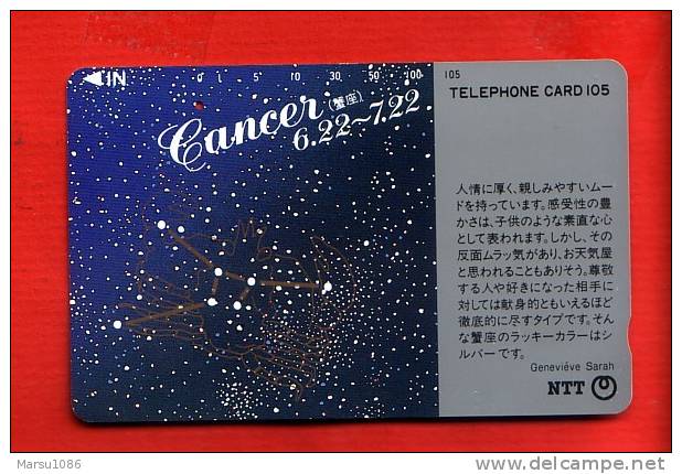 Japan Japon  Telefonkarte Télécarte Phonecard Telefoonkaart  -   One Punch Sternzeichen  Zodiac Horoskop  Horoscope - Sternzeichen