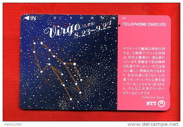 Japan Japon  Telefonkarte Télécarte Phonecard Telefoonkaart  -    Sternzeichen  Zodiac Horoskop  Horoscope - Dierenriem